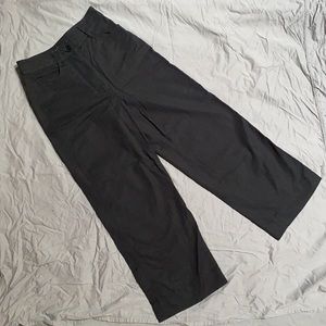 Aritzia High rise wide leg cropped pants